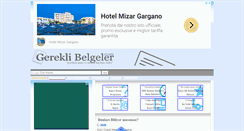 Desktop Screenshot of gereklibelgeler.com